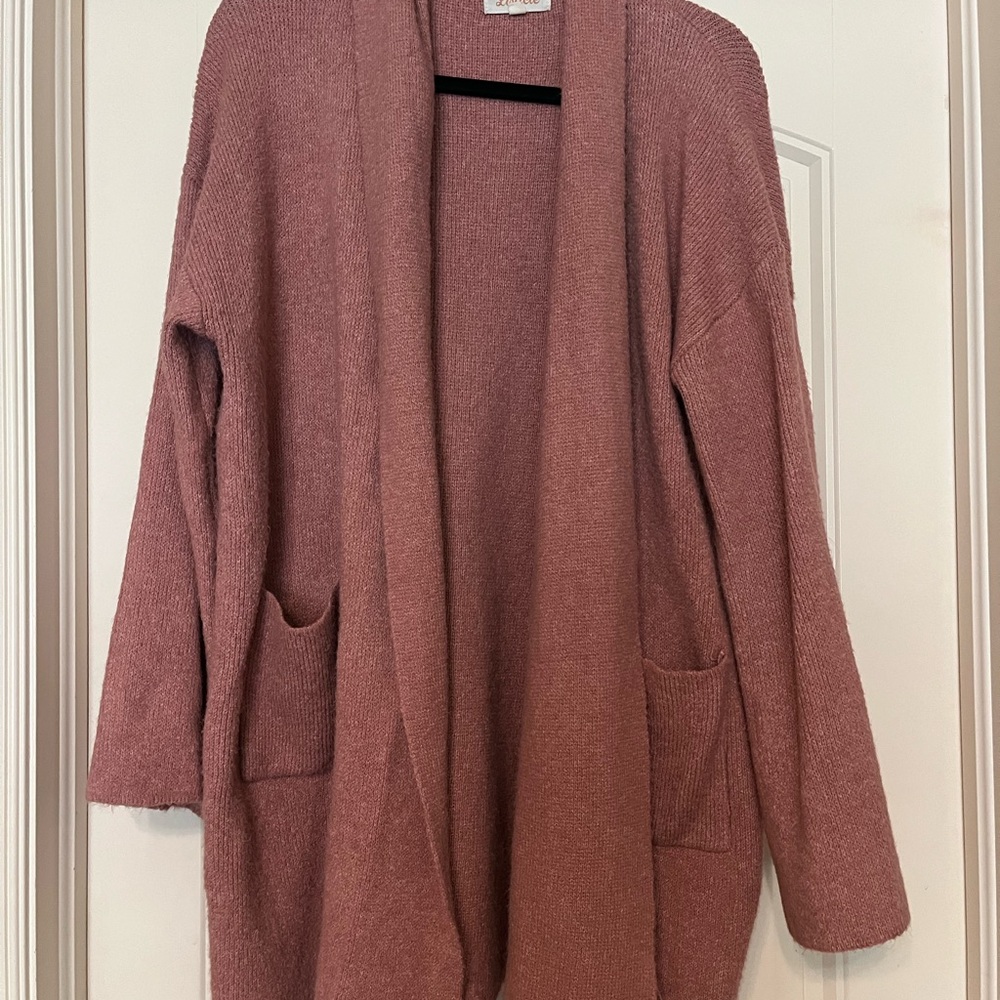 Listicle Pink Knit Cardigan Sweater